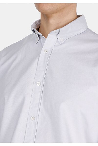 Colin's Regular Fit Shirt Neck Düz Erkek Taş Uzun Kol Gömlek