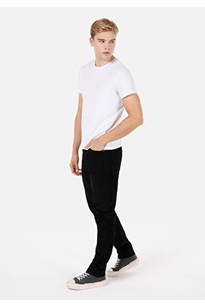 Colin's Regular Fit Orta Bel Düz Paça Cepli Erkek Siyah Pantolon