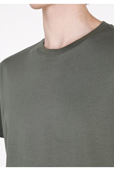 Colin's Regular Fit Round Neck Plain Men's Green Short Sleeve T-Shirt