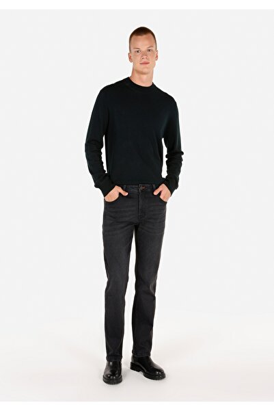 Colin's Regular Fit Yuvarlak Yaka Jakarlı Erkek Yeşil Kazak