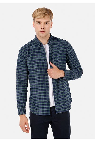 Colin's Men's Green U.Sleeve Shirt