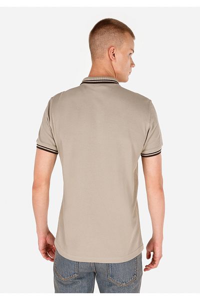 Colin's Regular Fit Polo Neck Knitted Plain Men's Green Short Sleeve T-Shirt