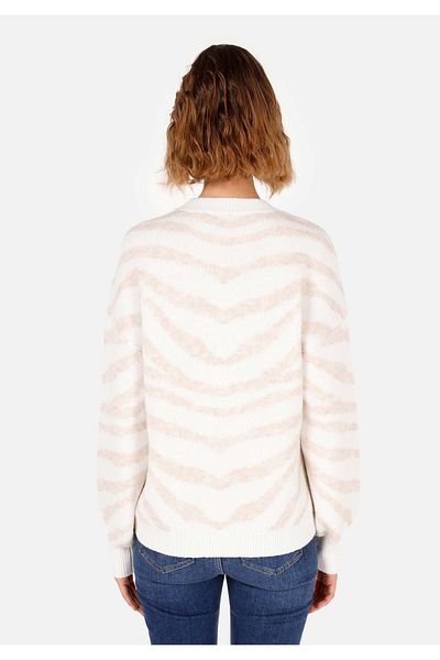 Colin's Regular Fit Round Neck Women's White Sweater