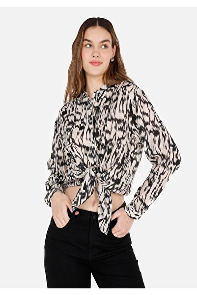 Colin's Bej Kadın Gömlek U.kol