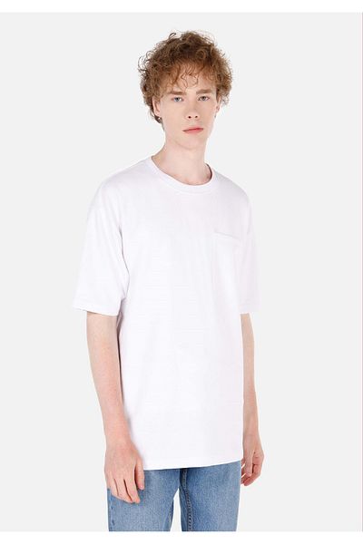 Colin's Men's White T-Shirt - Sleeves