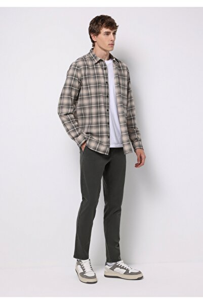 Colin's Slim Fit Orta Bel Düz Paça Erkek Yeşil Pantolon