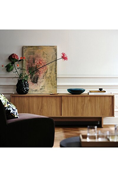 IKEA tv sehpası, meşe kaplama, 179x42x56 cm