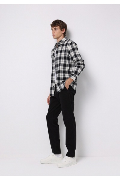 Colin's Regular Fit Orta Bel Düz Paça Erkek Siyah Pantolon