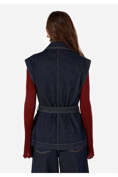 Colin's Regular Fit Women's Blue Vest