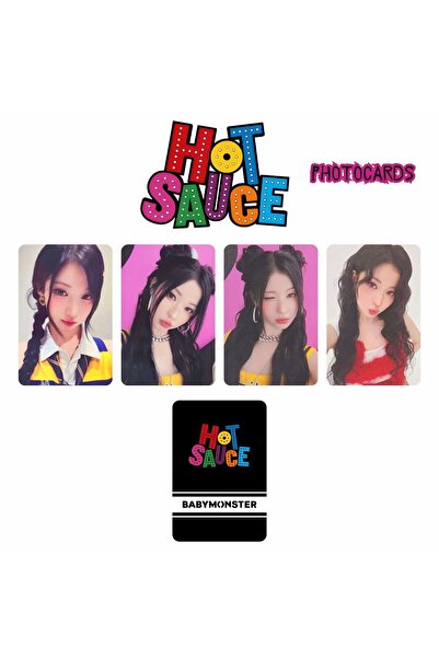 Kpop Dünyasi BABYMONSTER Asa '' Hot Sauce '' Photocards Set