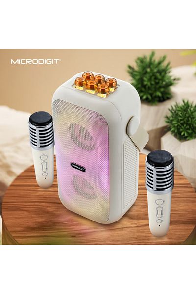 Microdigit MD678PS | Portable Karaoke Speaker Multicolor