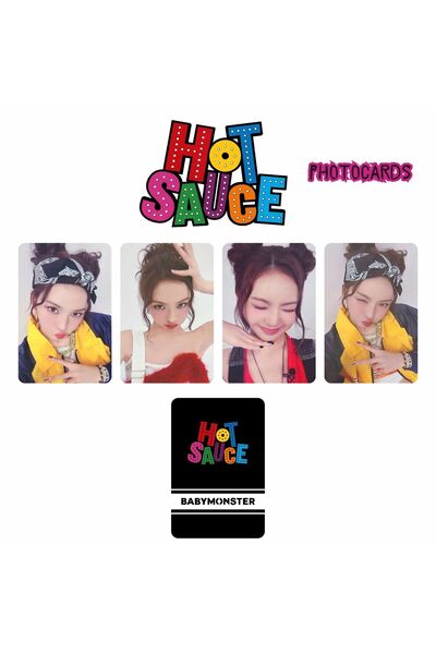 Kpop Dünyasi BABYMONSTER Chiquita '' Hot Sauce '' Photocards Set