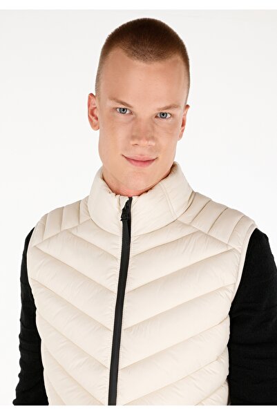 Colin's Slim Fit Erkek Ekru Yelek