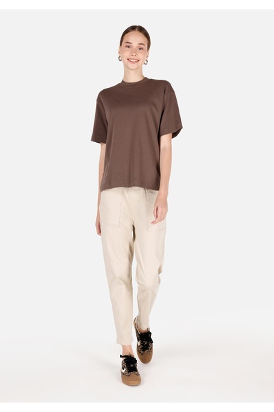 Colin's Regular Fit Düşük Bel Düz Paça Kadın Bej Pantolon