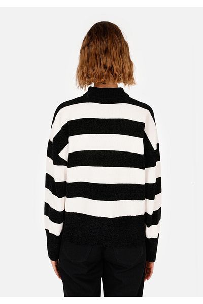 Colin's Regular Fit Round Neck Women's Black Sweater