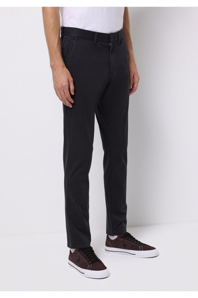 Colin's Slim Fit Orta Bel Düz Paça Erkek Gri Düğmeli Pantolon