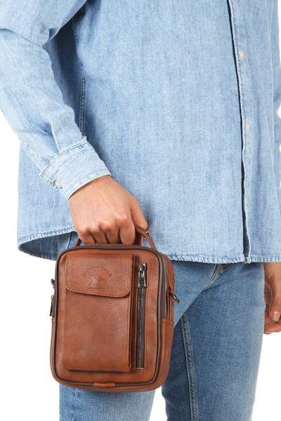 Newish Erkek Çapraz Omuz Ve El Çantası