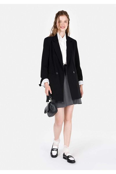 Colin's Mini Women's Double Buckle Gray Skirt