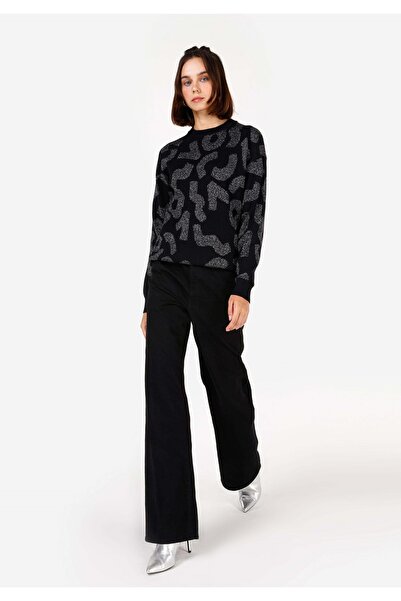 Colin's Regular Fit Yuvarlak Yaka Kadın Siyah Kazak