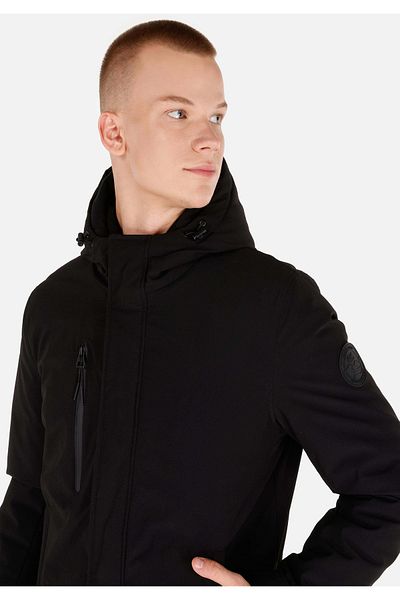 Colin's Regular Fit Men's Black Coat