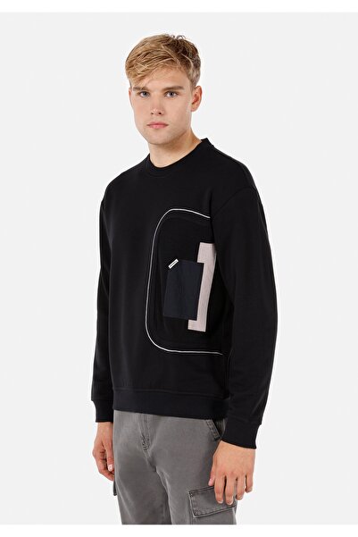 Colin's Siyah Erkek Tshirt U.kol