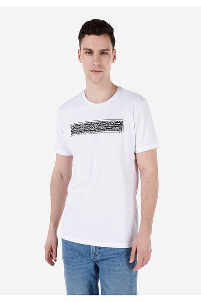 Colin's Men's White T-Shirt - Sleeves
