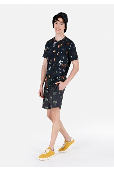 Colin's Regular Fit Erkek Siyah Deniz Şortu