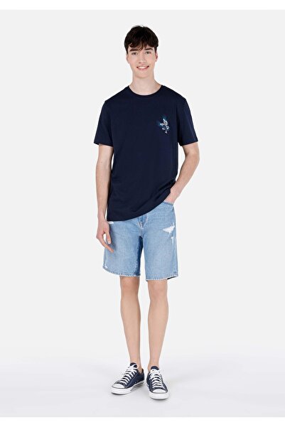 Colin's Ανδρικό κοντομάνικο μπλουζάκι με στρογγυλή λαιμόκοψη χωρίς τσέπη