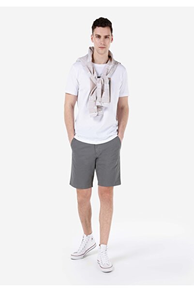 Colin's Regular Fit Orta Bel Cepli Antrasit Erkek Şort