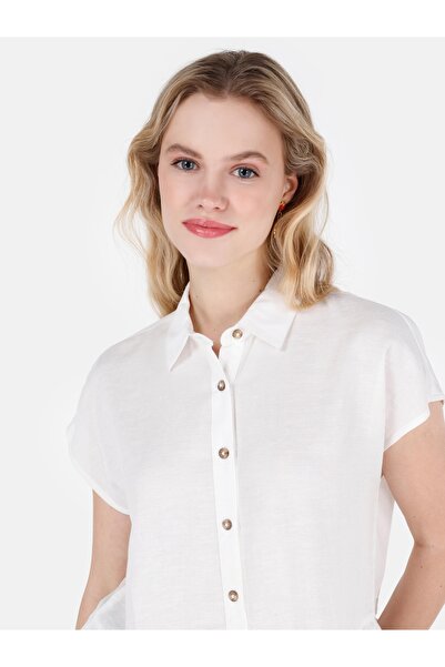 Colin's Beyaz Kadın Gömlek K.kol