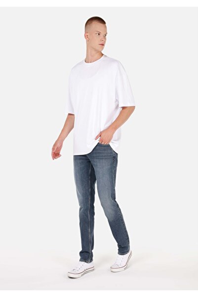 Colin's Regular Fit Orta Bel Daralan Paça Erkek Dark İndigo Fermuarlı Denim Jean Pantolon