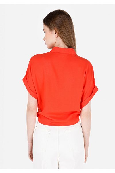 Colin's Red Short Sleeve Regular Cut Women's Shirt