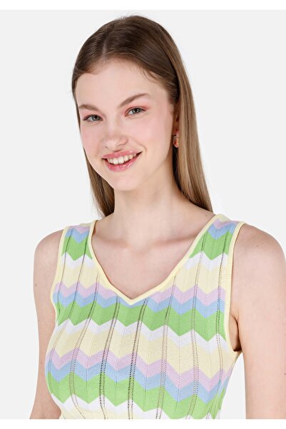 Colin's Slim Fit Kadın Çok Renkli Kazak