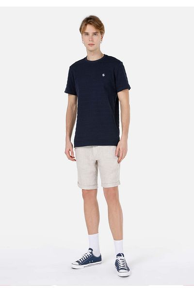 Colin's Regular Fit Mid Waist Plain Men's Stone Shorts
