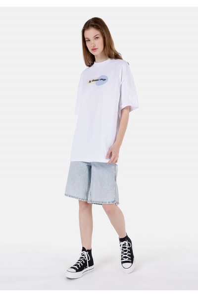 Colin's Μπλουζάκι Lilseb Unisex Λευκό Σλόγκαν