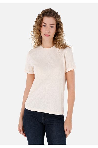 Colin's Women's Ecru T-Shirt - Sleeves