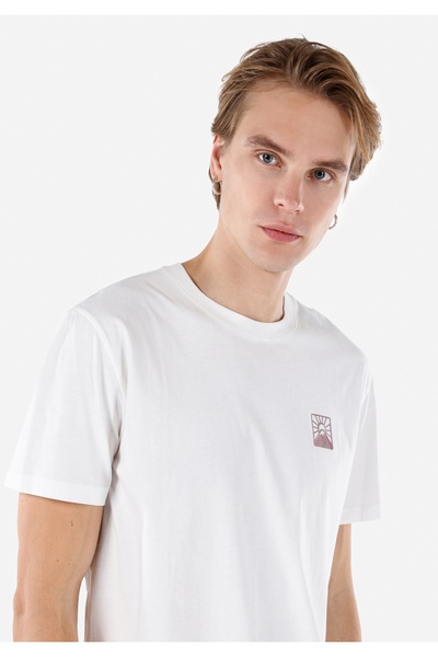 Colin's Tricou alb pentru bărbați - mâneci