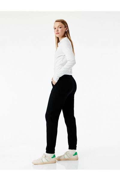 Koton Comfortable Fit Cotton Lace-Up Waist 2-Piece Jogger Sweatpants Set