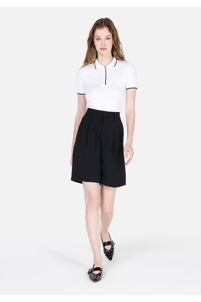 Colin's Regular Fit High Waist Straight Women's Black Shorts