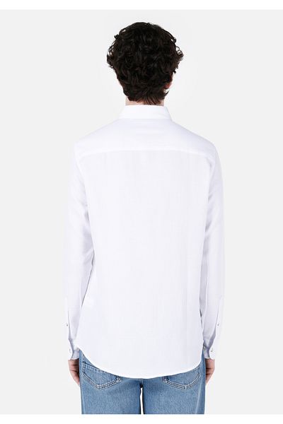 Colin's Men's White Shirt - U.sleeve