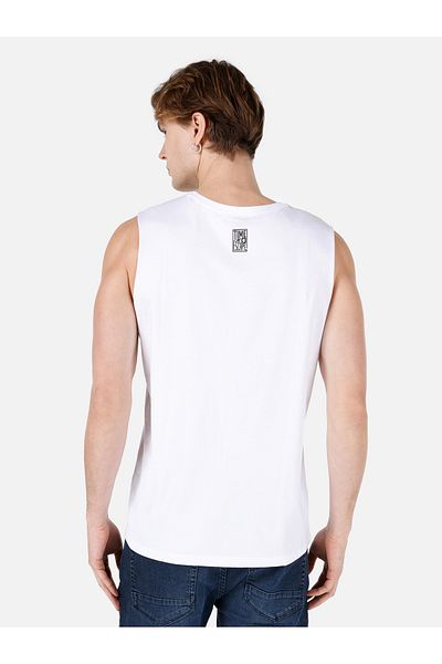 Colin's Regular Fit Men's White Tank Top