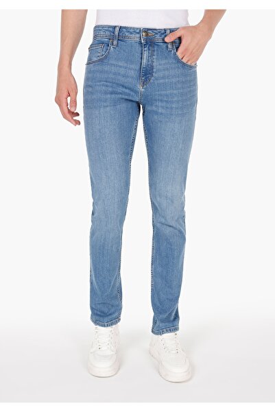 Colin's Straight Fit Düşük Bel Düz Paça Erkek İndigo Jean Pantolon