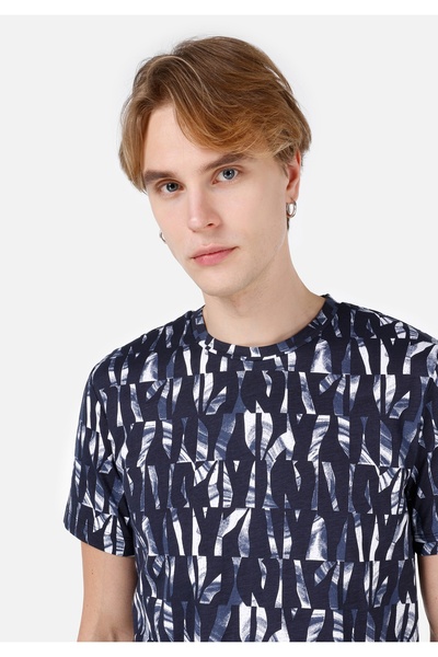 Colin's Ανδρικό μπλουζάκι Navy Blue - Μανίκια