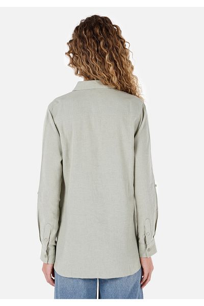 Colin's U.Sleeve Green Women's Blouse - CL 1068237