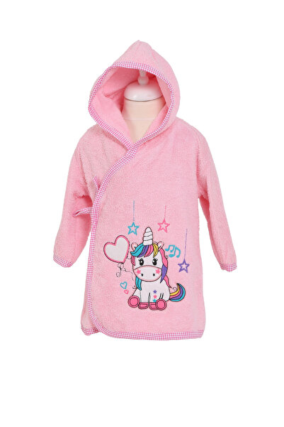 Baby Shez منشفة حمام وردية بغطاء للرأس - 100% قطن للأطفال الرضع