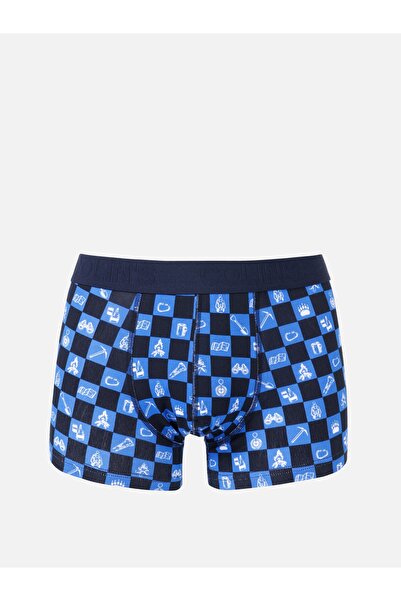 Colin's Kareli Baskılı Mavi Erkek İç Giyim