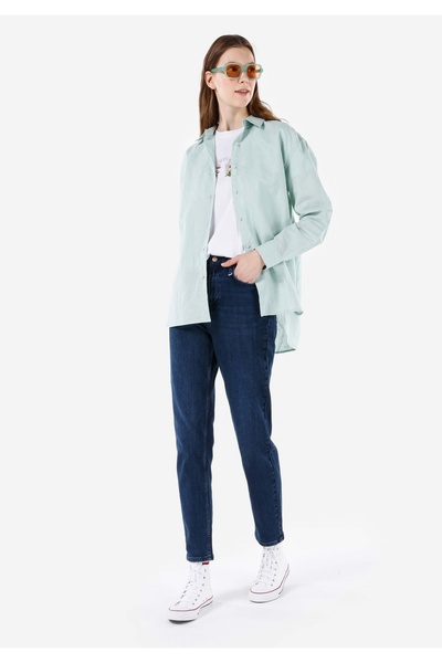 Colin's Mom Fit Orta Bel Daralan Paça Kadın Denim Jean Pantolon