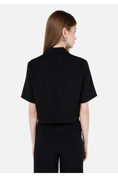 Colin's Regular Fit Buttoned Unlined Women's Black Jacket