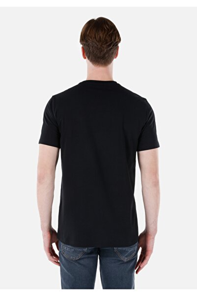 Colin's Ανδρικό κοντομάνικο μπλουζάκι Normal Cut Crew Neck με στάμπα μαύρο Cl 1069257