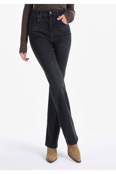 Colin's Γυναικείο παντελόνι Indigo Jean με ρυθμική εφαρμογή ψηλόμεσο